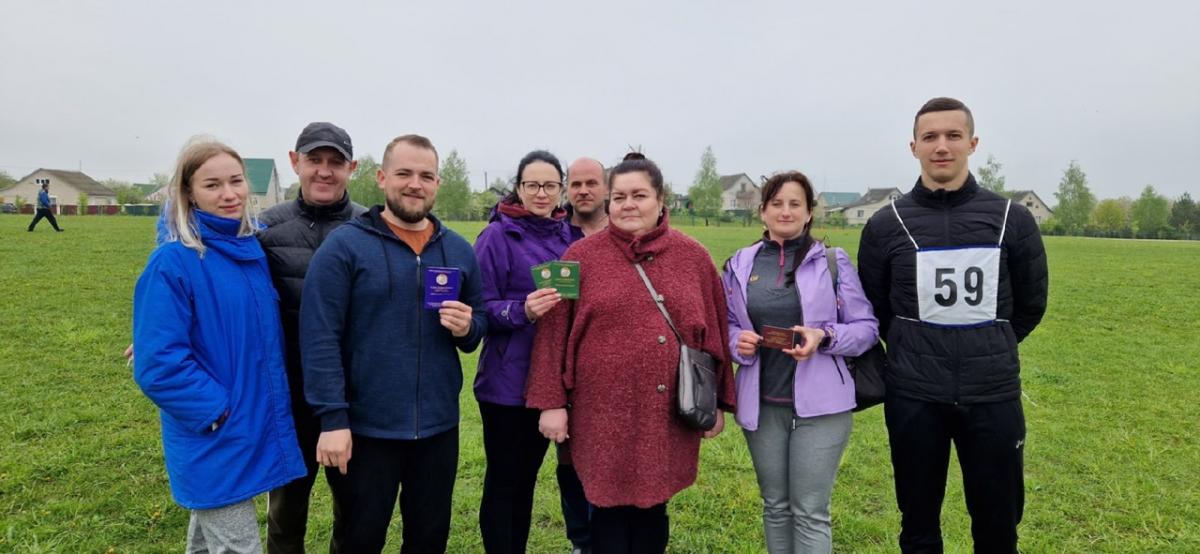 Нагрудные знаки «Фізкультурнік Беларусі» завоевали члены профсоюза Мстиславской ЦРБ