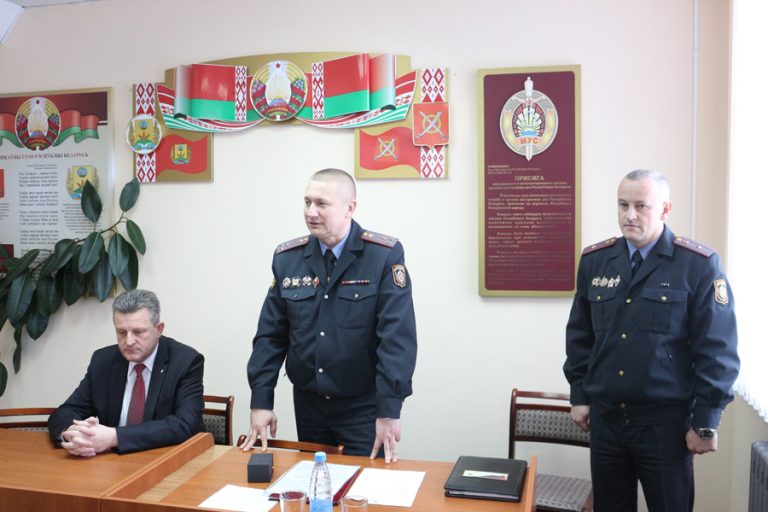 В Чаусском отделении Департамента охраны новый начальник