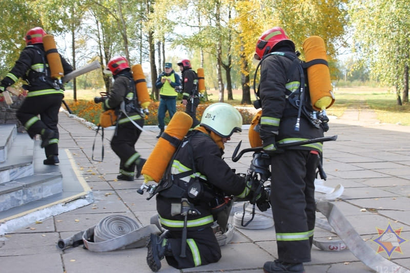 Тактико-специальные учения МЧС прошли в Чаусах