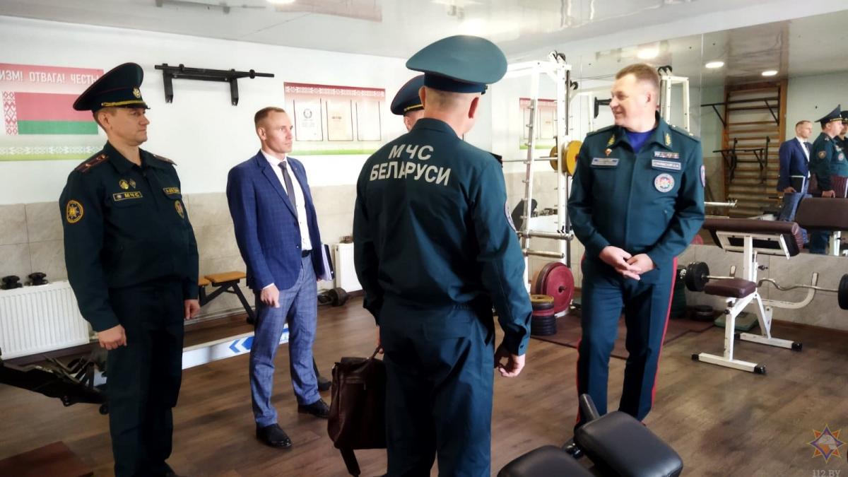 Министр по чрезвычайным ситуациям Вадим Синявский с рабочим визитом посетил Бобруйск