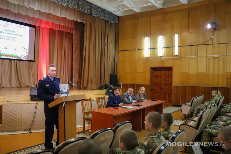 К акции "От памяти прошлого к будущему" присоединилось Могилевское госспецпрофтехучилище закрытого типа №2