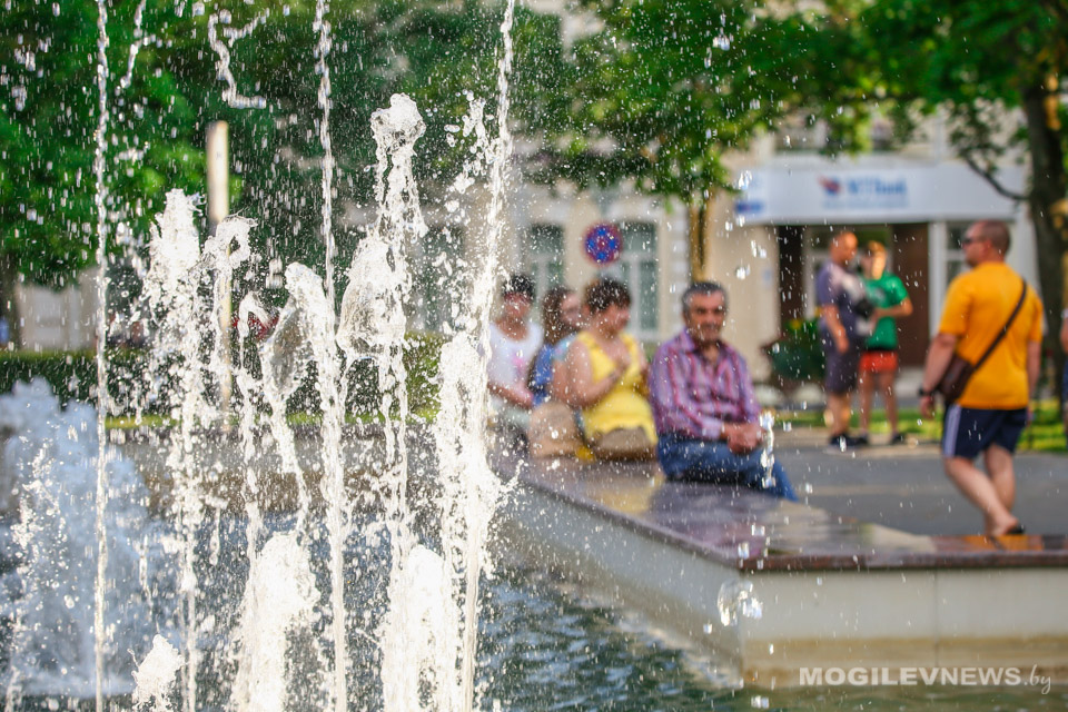 Желтый уровень опасности в связи с высокой температурой воздуха объявлен в Могилевской области на 9 июня