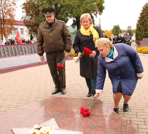 Торжественное мероприятие, посвященное 79-летию освобождения Костюковичского района от немецко-фашистских захватчиков, прошло в Костюковичах