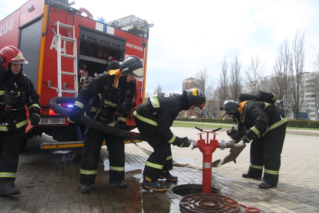 Тактико-специальные учения МЧС прошли в Могилеве
