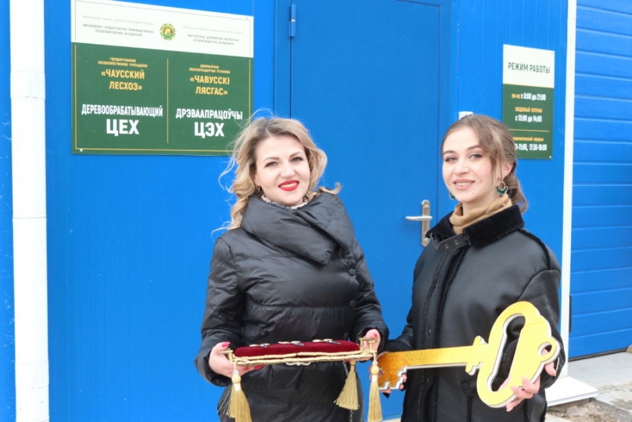 Новый лесопильный цех открылся в Чаусском лесхозе