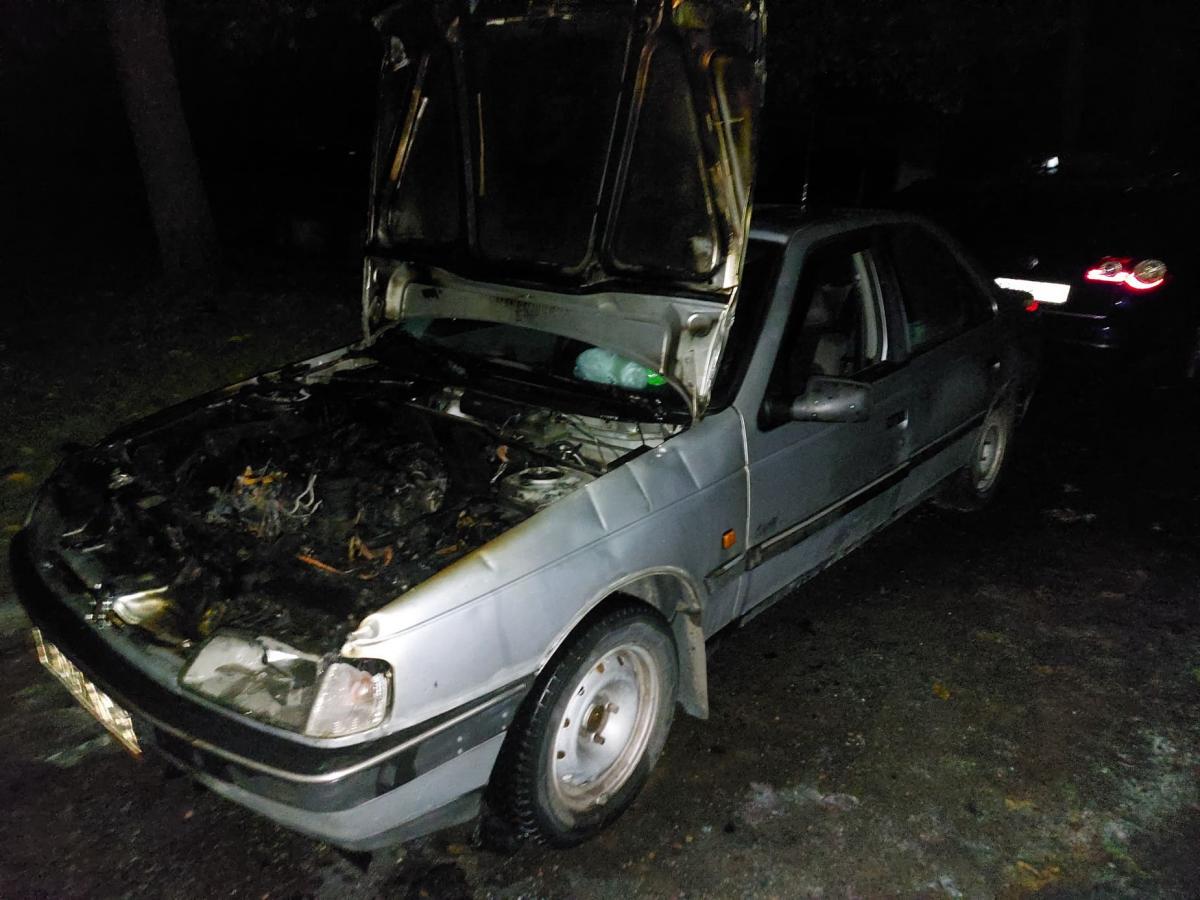 В Могилеве горел автомобиль