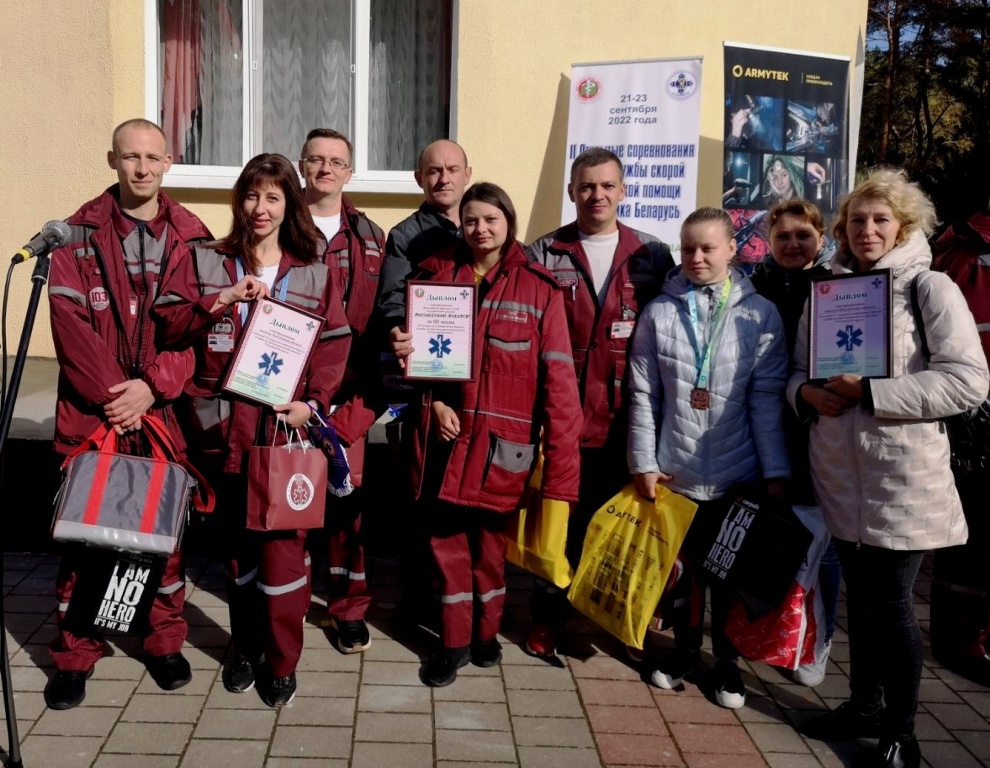 Команда Могилевской городской станции СМП заняла 3 место в соревнованиях бригад «скорой»
