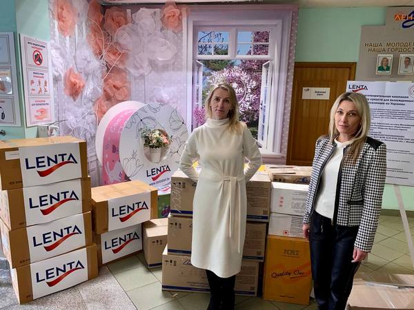 Работницы ОАО «Лента»  и «Славянка» оказали помощь беженцам из Украины