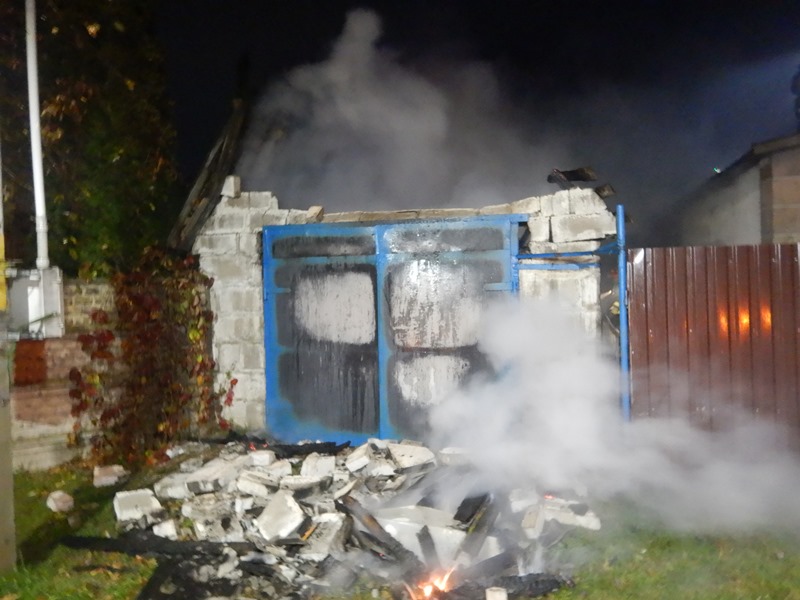 Гараж горел в Могилеве