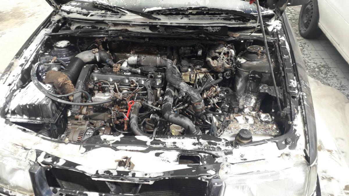 Volkswagen Passat горел в Могилеве