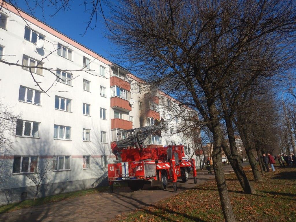 В Могилеве на ул. Островского горела квартира