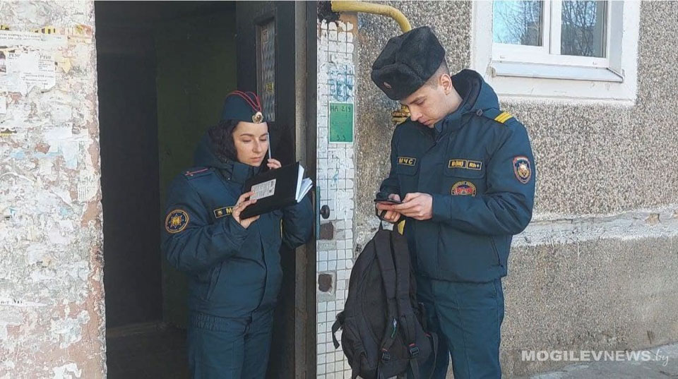 Рейды по предотвращению весенних палов проводят сотрудники Могилевского городского отдела МЧС