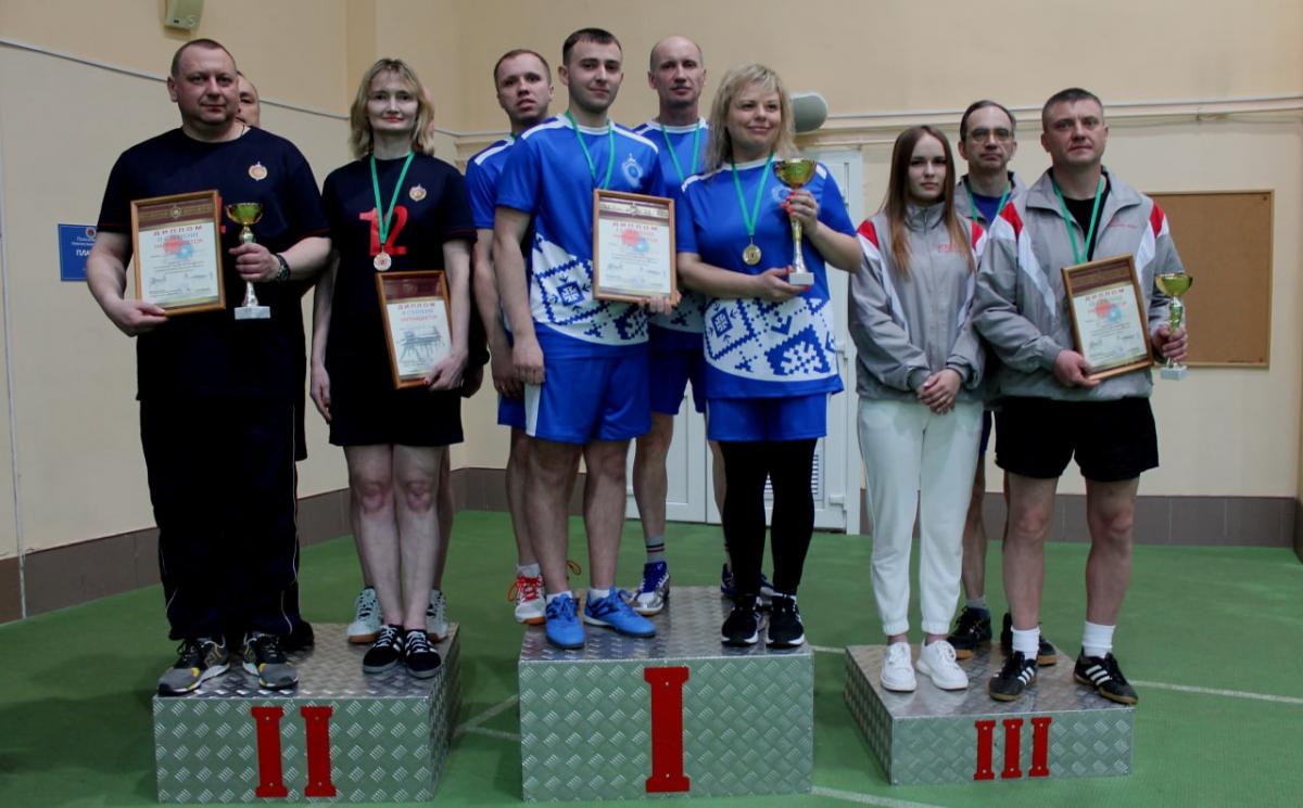 Первое место в ведомственном чемпионате по настольному теннису заняли могилевские эксперты
