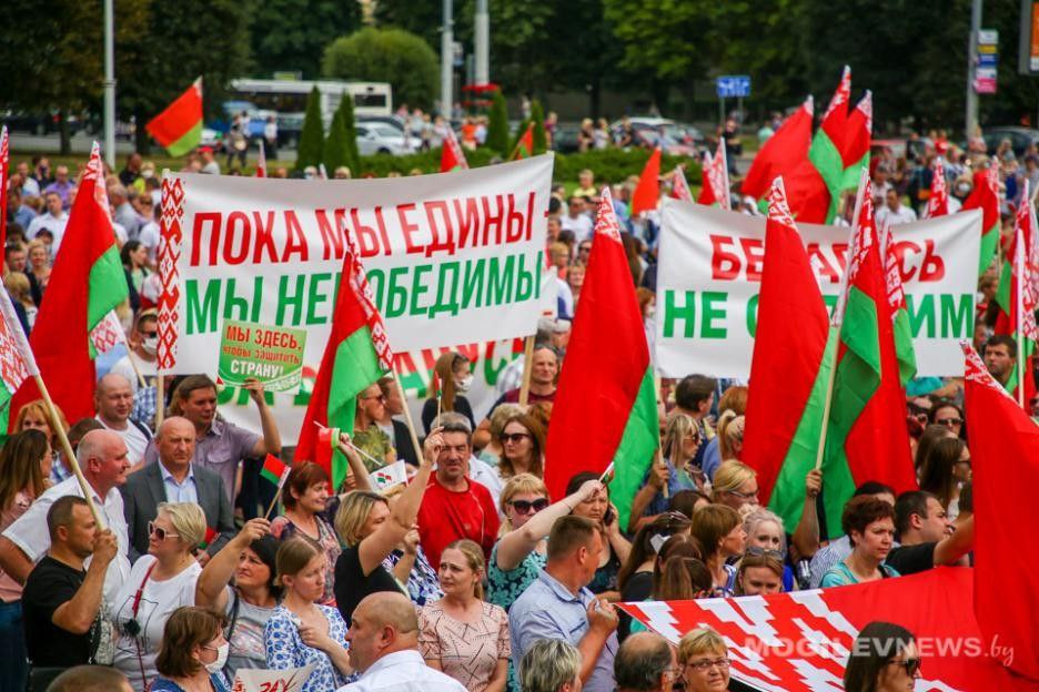 Сегодня памятный день для белорусов: 16 августа 2020 г. в Минске прошел грандиозный митинг сторонников Президента Беларуси