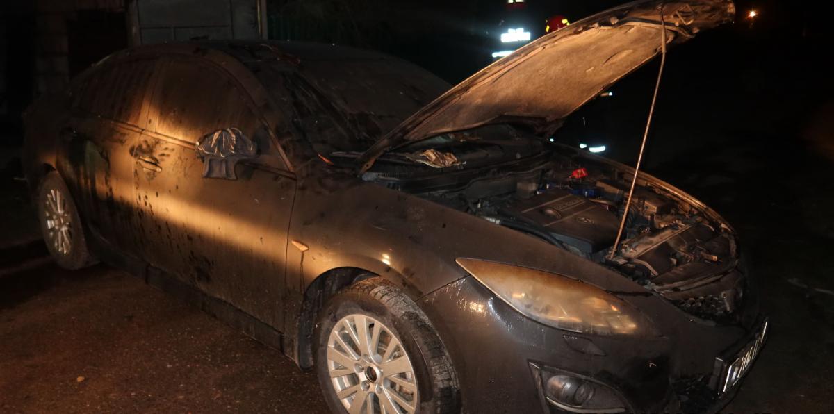 Гараж с автомобилем внутри горел в Могилеве