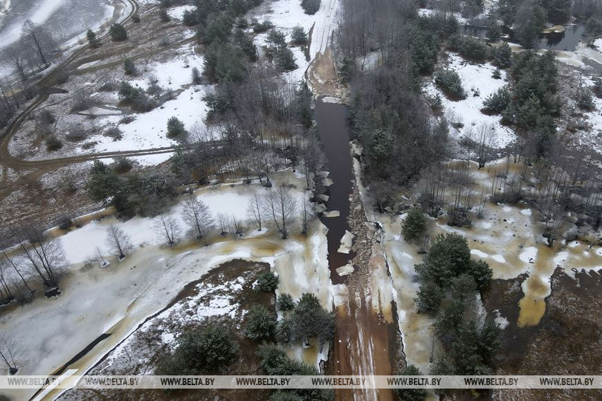 На притоке Днепра в Могилевском районе уровень воды достиг опасного значения