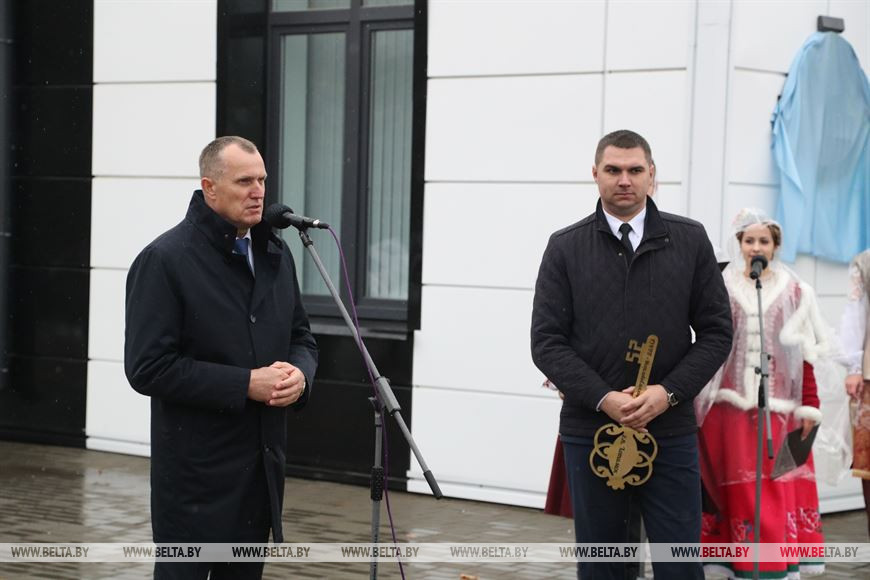 Обновленный Центр культуры и мемориальный знак открыли в Хотимске во время "Дажынак"