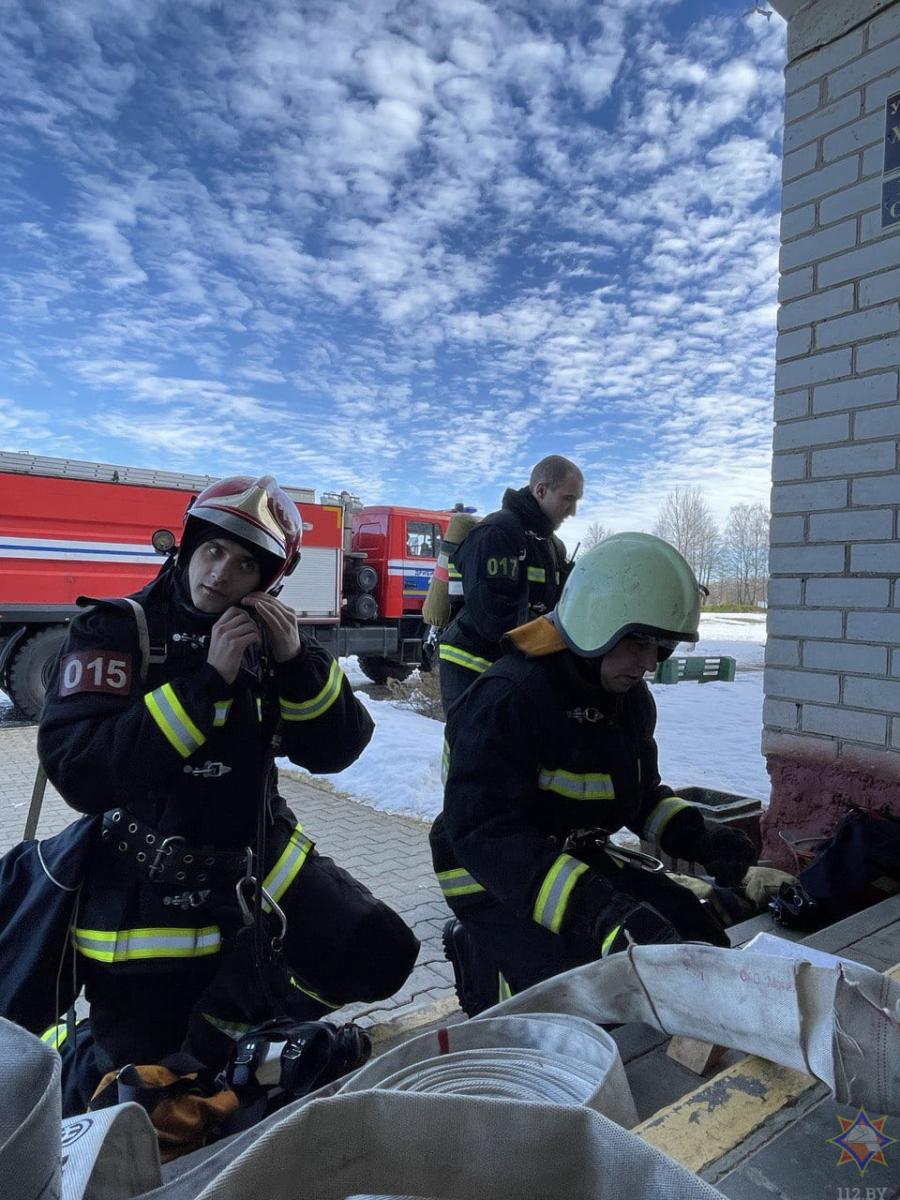 Учения спасателей прошли в Дрибине