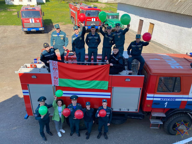 Круглянский РОЧС присоединился  к флешмобу «Беларусью горжусь»