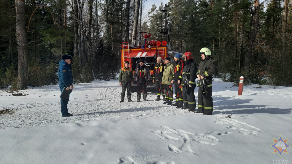 Учения спасателей прошли в Быховском районе