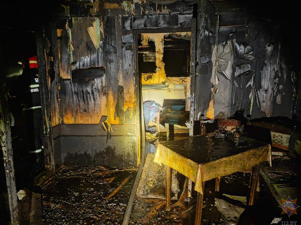 Пожарный извещатель в Чаусском районе спас мать и сына