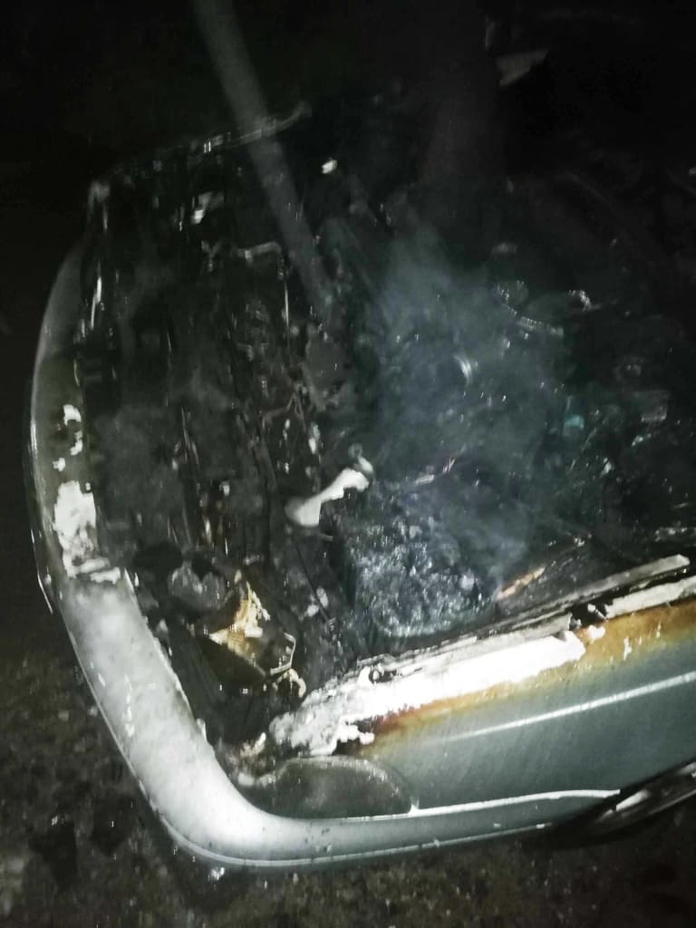 Автомобиль Volvo горел в Осиповичском районе