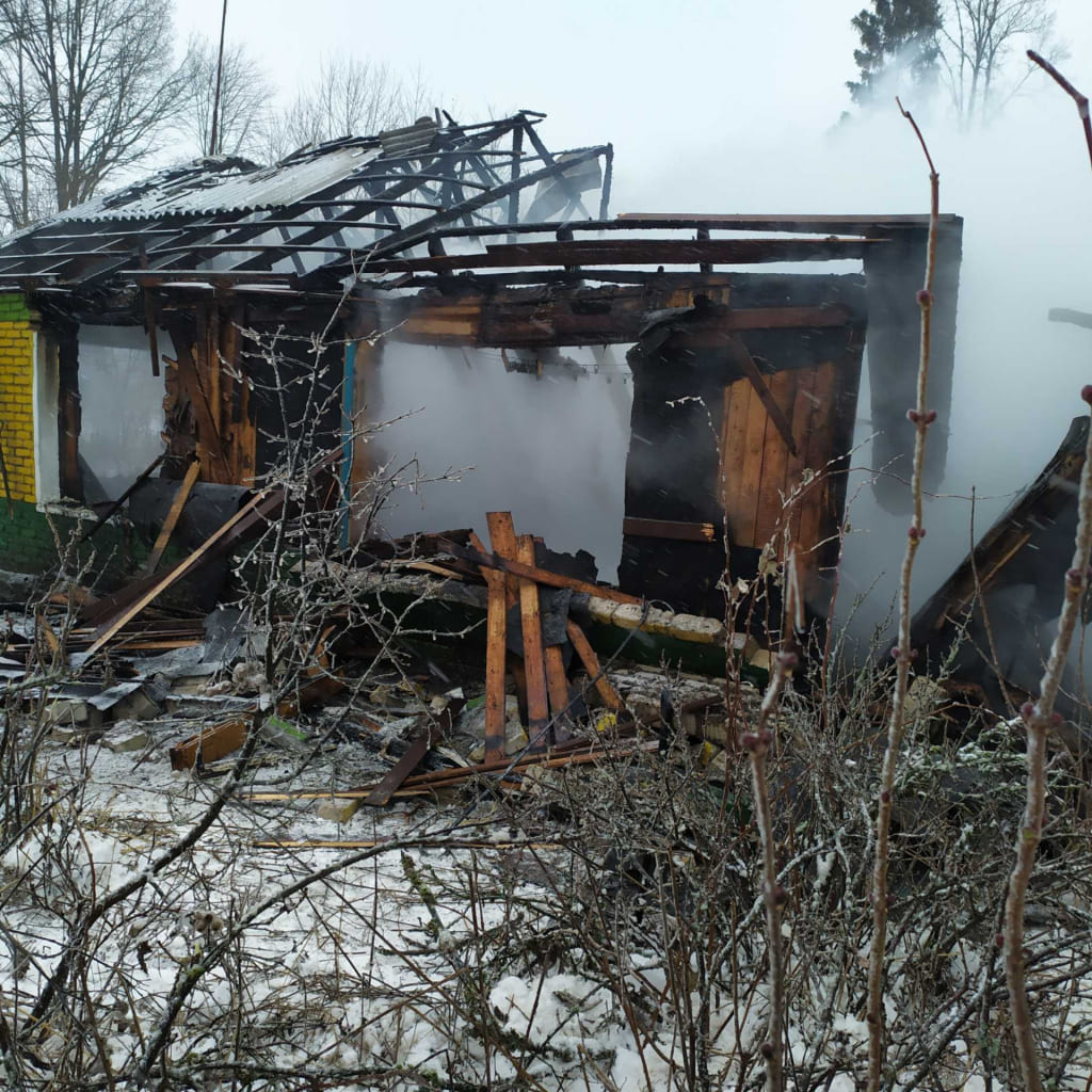 В Дрибинском районе на пожаре погиб мужчина