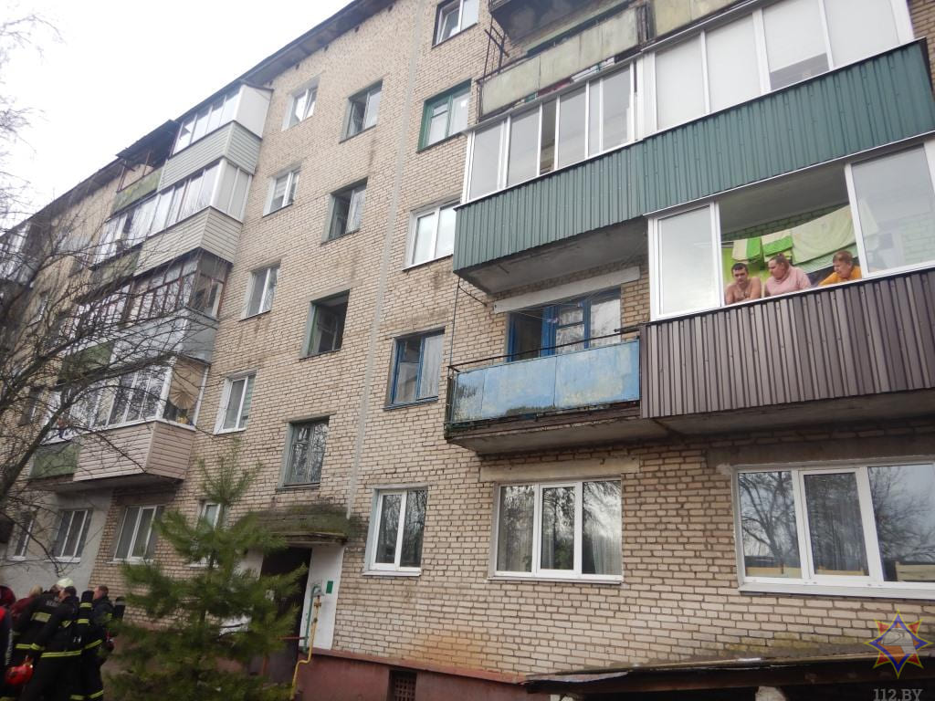 На пожаре в Могилеве спасли мужчину