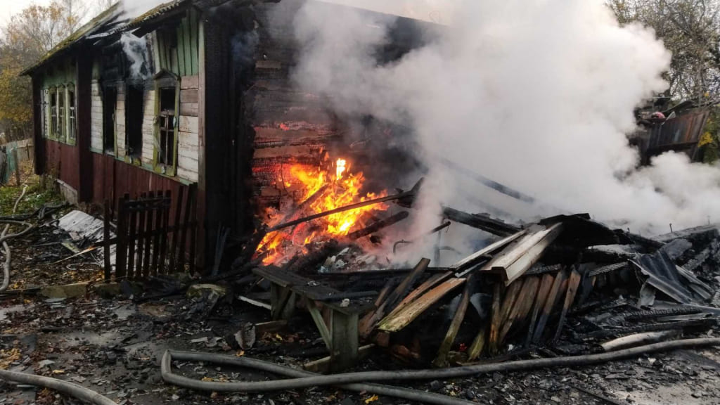 На пожаре в Чаусском районе погиб мужчина