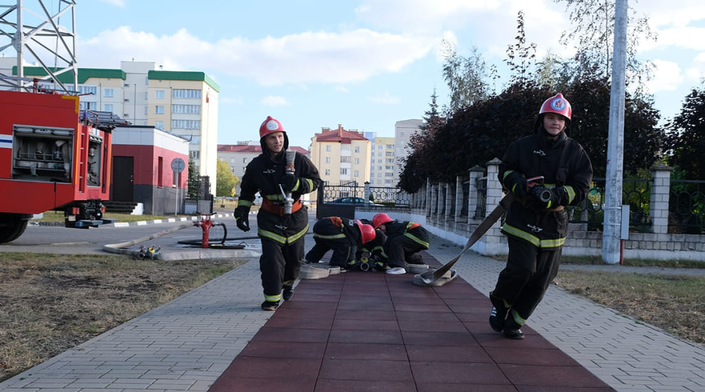 Ряды юных спасателей пополнили ребята из средней школы № 24 г.Бобруйска