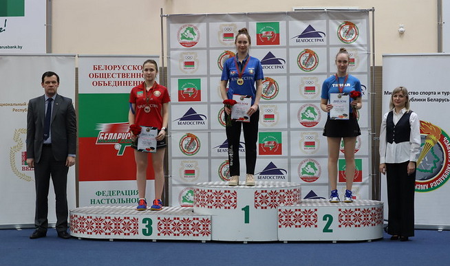 Представители Могилевской области стали призерами чемпионата Беларуси по настольному теннису