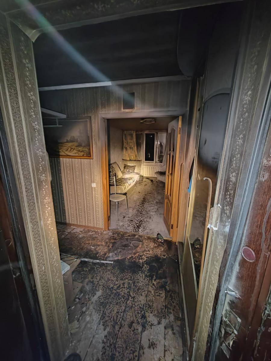 Пожар в квартире на пр. Димитрова тушили в Могилеве