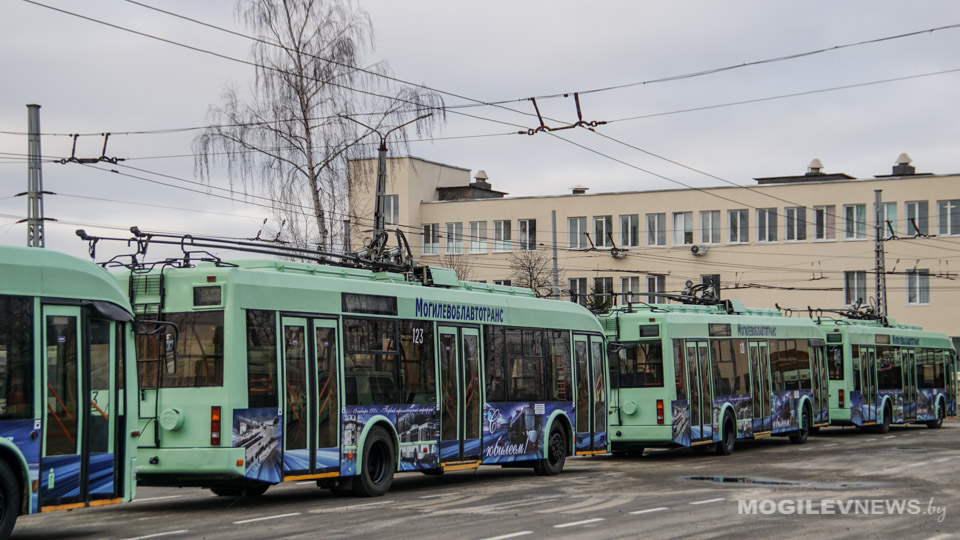 Троллейбусные маршруты №№ 4, 6, 7к, 16, 16Д в Могилеве будут отменены с 30 октября по 1 ноября