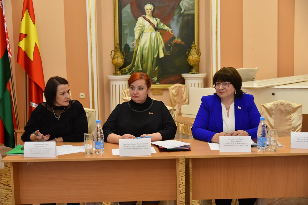 Председатель Могилевского облсовета депутатов Ирина Раинчик провела выездной межрайонный семинар-совещание в Кричеве