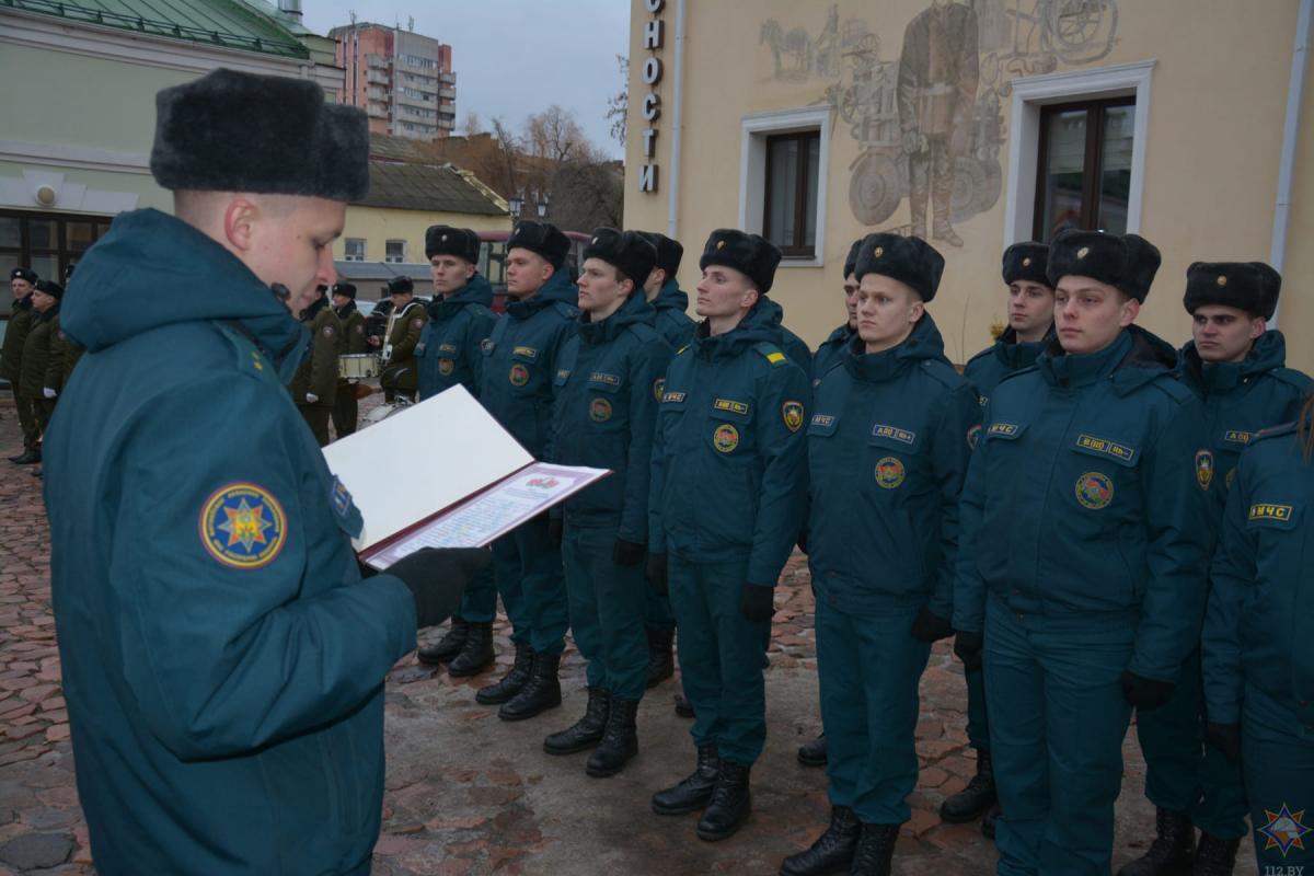 59 молодых спасателей приняли присягу в Могилеве