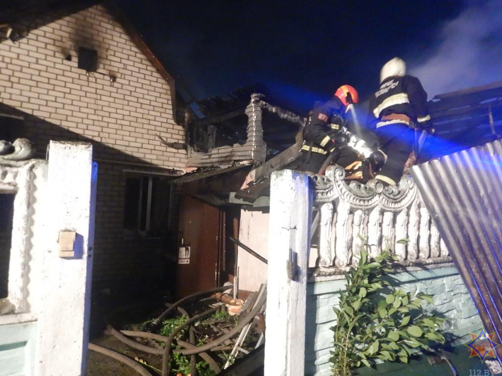 В Могилеве горел частный дом