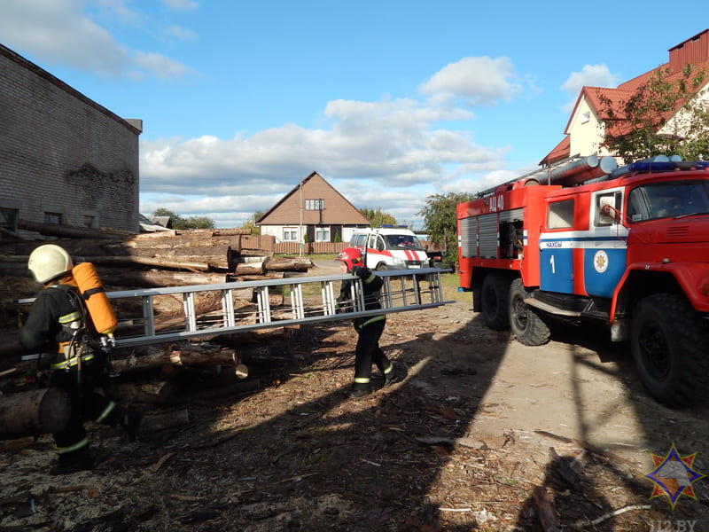 В Чаусском районе прошли учения спасателей