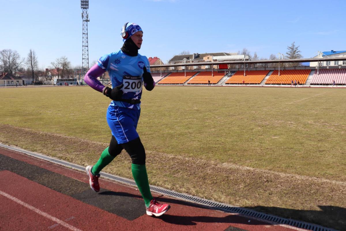 Могилевчанин участвовал в Молодечненском забеге