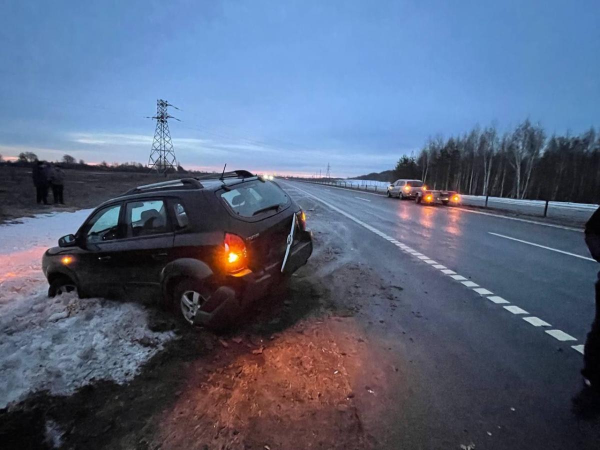 В Бобруйском районе произошло 5 ДТП -  один человек в больнице, 6 машин разбиты