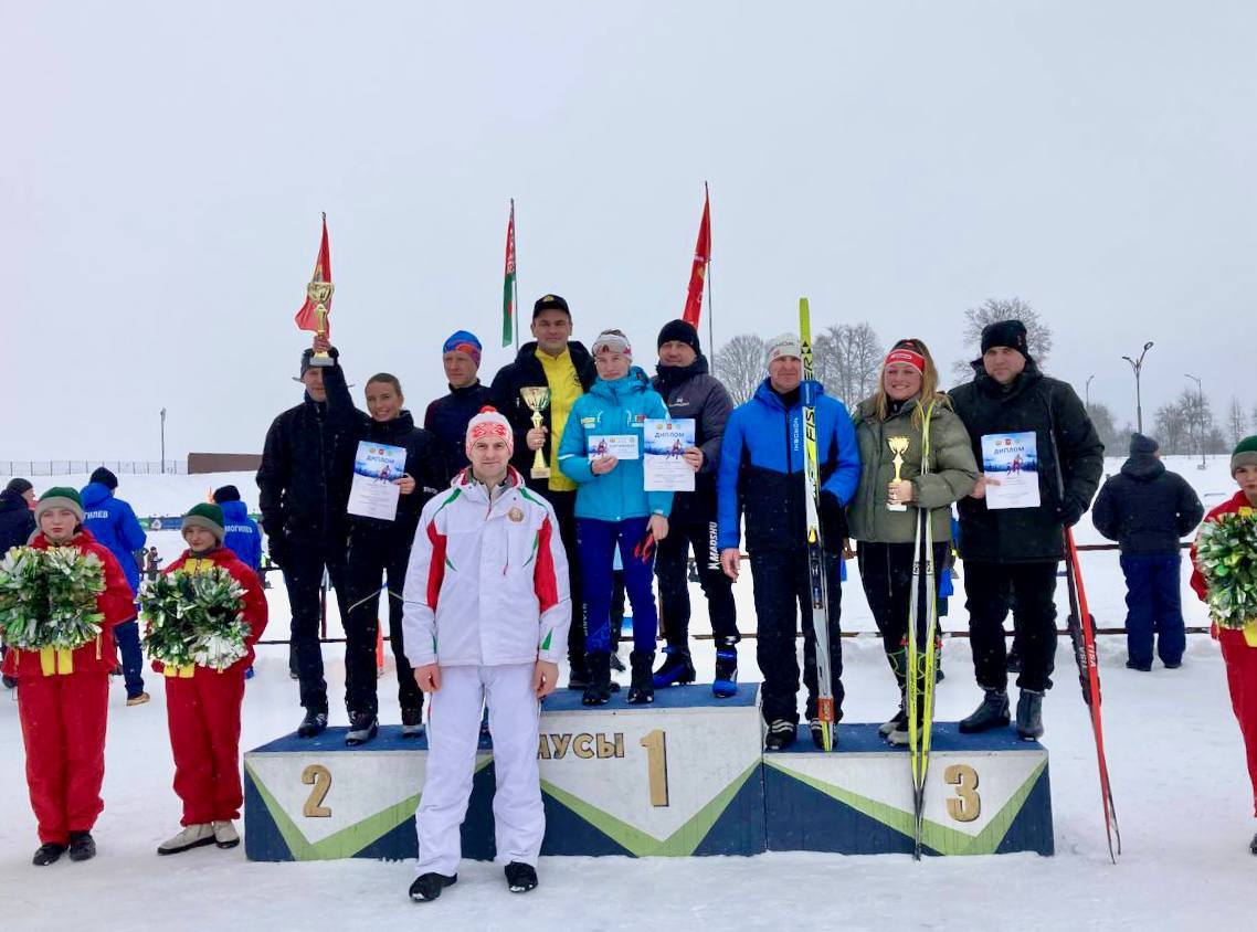 Команда УВД Могилевского облисполкома победила в лыжной эстафете среди силового блока