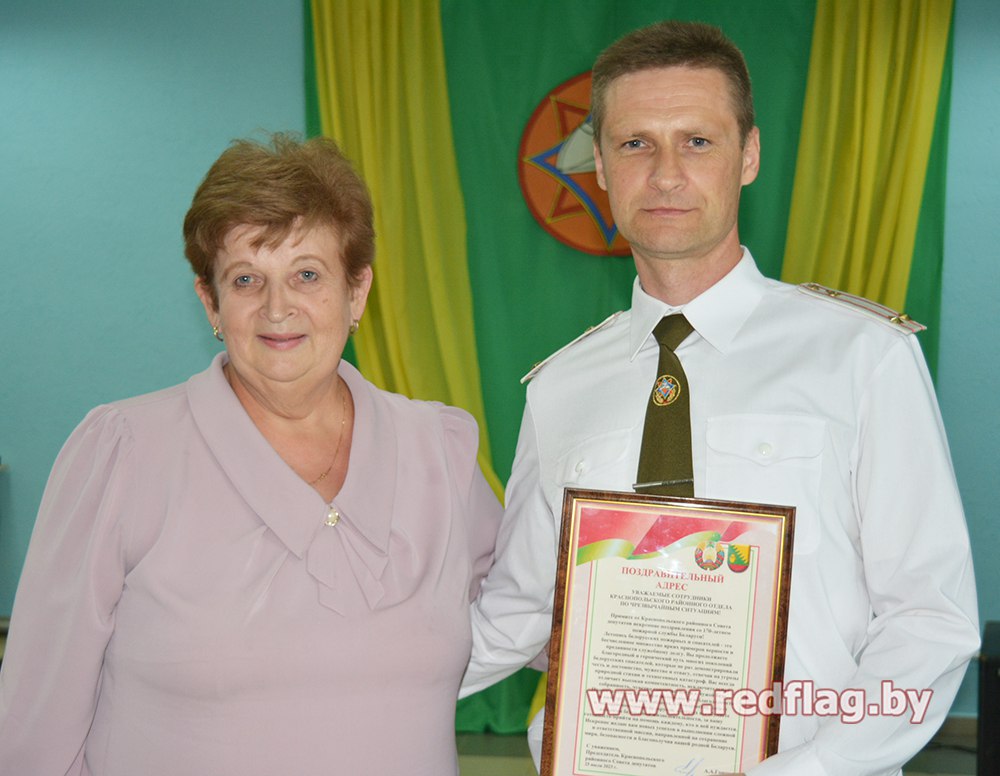 На Краснопольщине с профессиональным праздником поздравили сотрудников пожарной службы