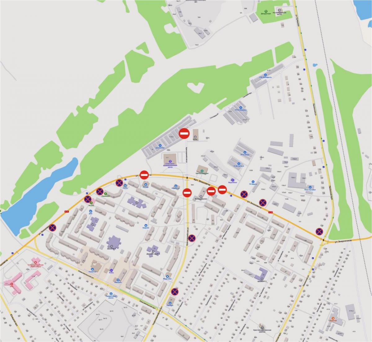 С 18 по 20 августа в Костюковичах будет ограничено движение транспорта