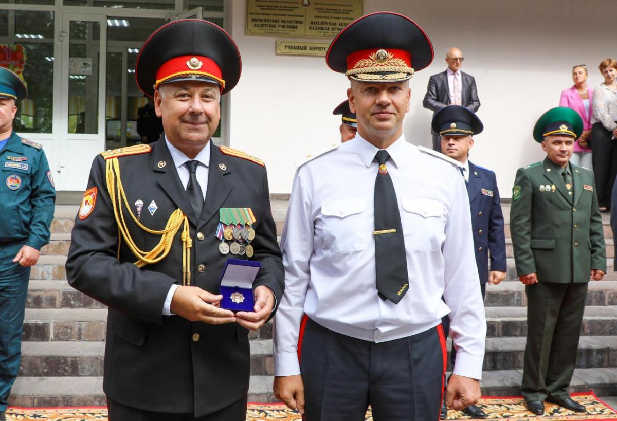 Начальник УВД поздравил учащихся Могилевского областного кадетского училища с Днем знаний