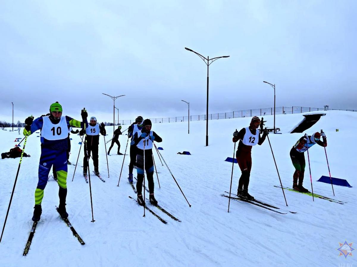 Соревнования Могилевского областного УМЧС по лыжным гонкам прошли в Чаусах
