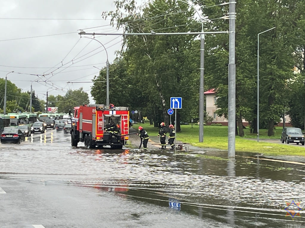 О последствиях ливня в Могилёвской области 27 июля рассказали спасатели