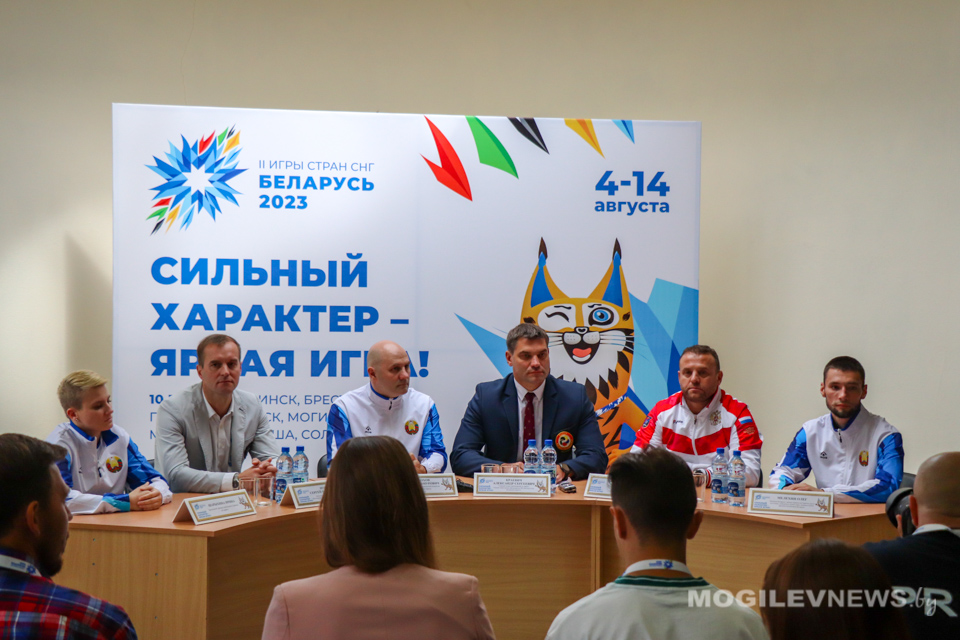 Пресс-конференция II Игр стран СНГ по карате прошла в спортивном комплексе «Олимпиец». Фото