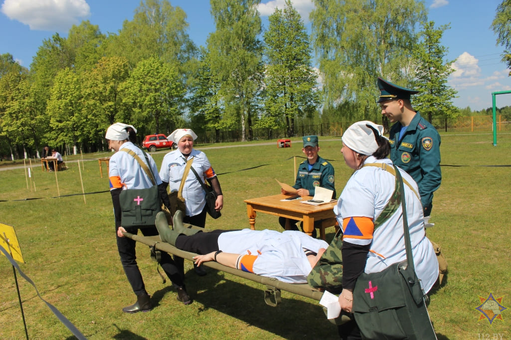 Соревнования санитарных и пожарных дружин прошли в Краснополье