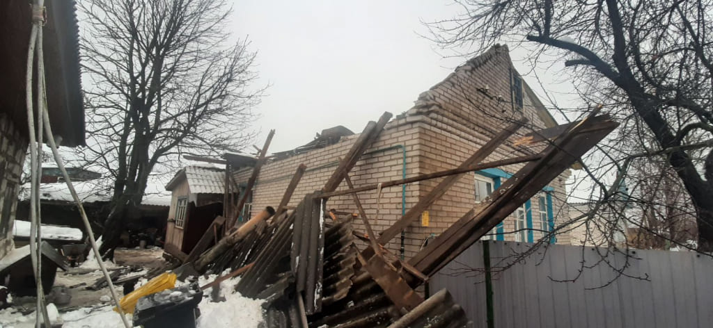 Обрушение кровли дома произошло в Славгороде