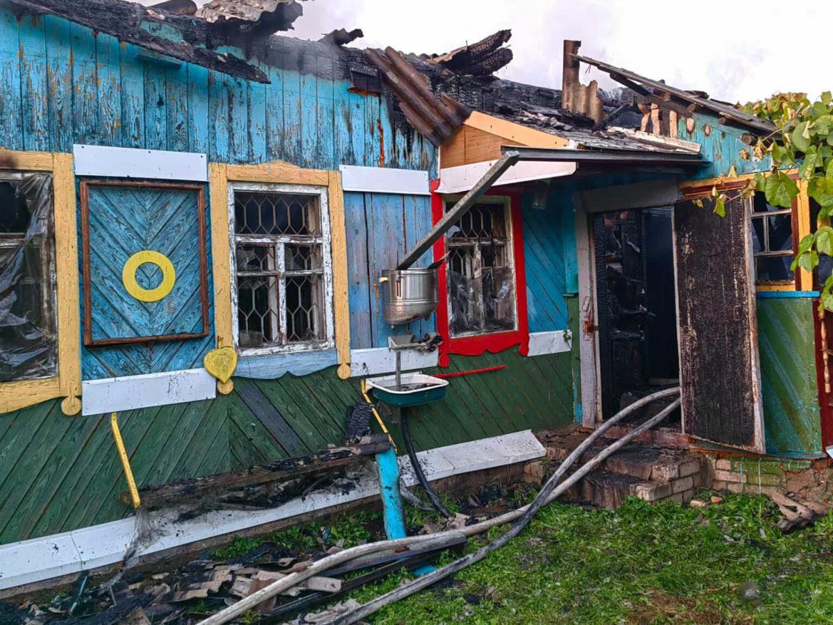 На пожаре в Шкловском районе погиб мужчина