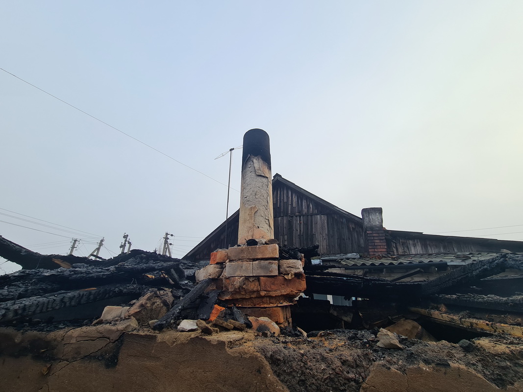 В Могилеве горела баня